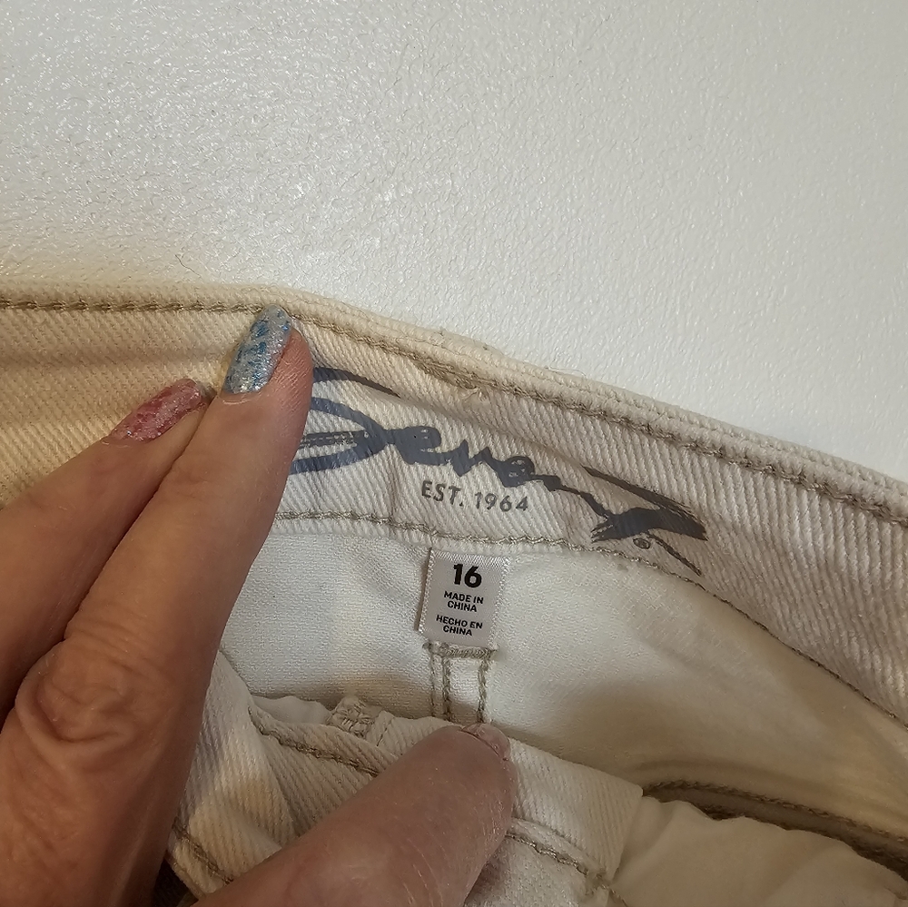 Seven For All Mankind Beige Jeans Size 16